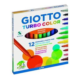 Rotuladores de Colores GIOTTO F416000 - 2,8mm · 12 Colores