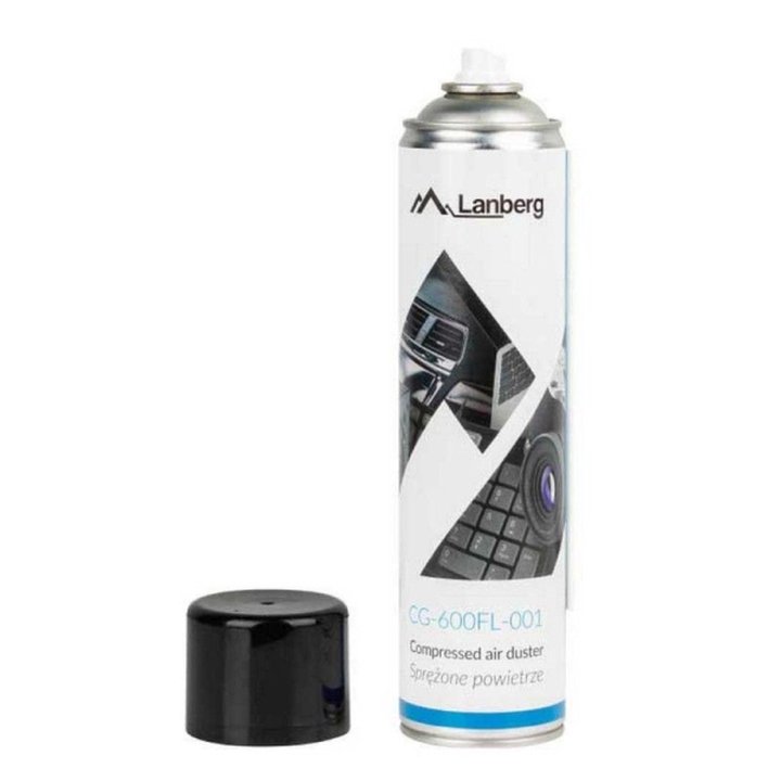 Spray Aire Comprimido para Limpieza LANBERG CG-600FL-001 - 600ml | CasadelaTinta