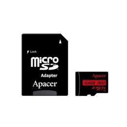Tarjeta de Memoria APACER AP64GMCSX10UB-R - 64GB · Clase 10 + Adaptador