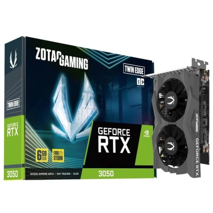 Tarjeta Gráfica ZOTAC Gaming GeForce RTX 3050 Twin Edge OC 6GB GDDR6 - ZT-A30510H-10L | CasadelaTint