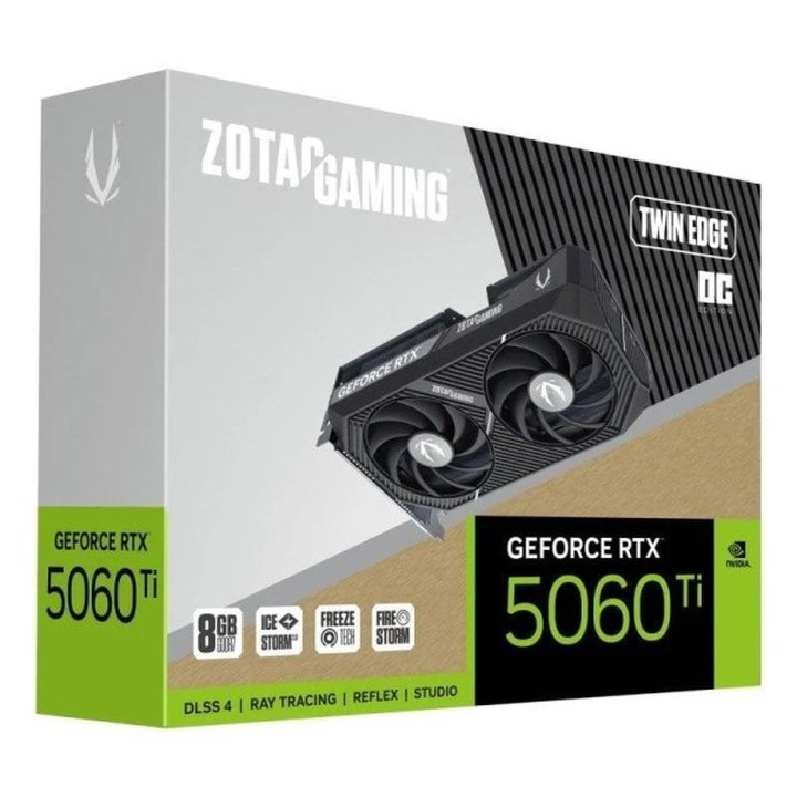 Tarjeta Gráfica ZOTAC Gaming GeForce RTX 5060 Twin Edge OC 8GB GDDR7 - ZT-B50610H-10M | CasadelaTint
