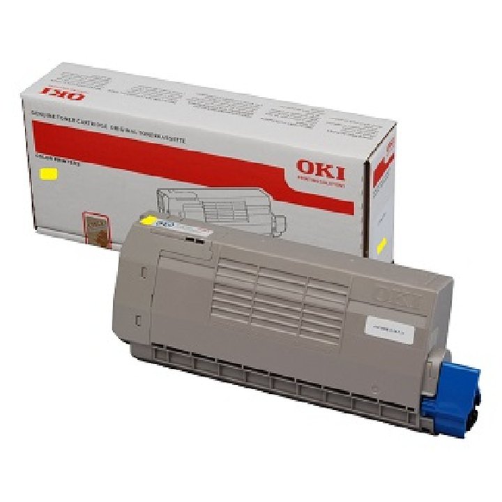 Toner original 44318605 oki amarillo | casadelatinta