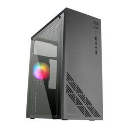 Caja Semitorre Gaming MARS GAMING MC100 - ATX · Micro ATX · Mini ATX · 2x3.5" · 2x2.5" · USB 3.0 · USB 2.0 · FRGB · Negro
