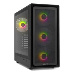 Caja Semitorre NOX Hummer AERO - ATX · 3.5" · 2.5" · USB 3.2 · Negro
