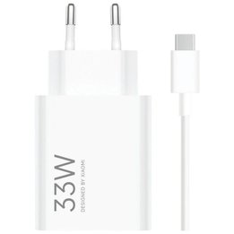 Cargador de Pared con Cable XIAOMI BHR9956EU - 33W · USB Tipo C · Blanco