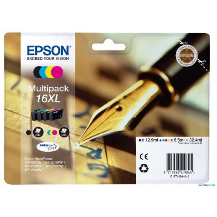 Cartucho Inkjet original C13T16364010 epson t1636 bk+c+m+y | casadelatinta