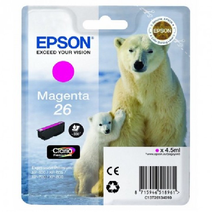 Cartucho Inkjet original C13T26134010 epson magenta | casadelatinta