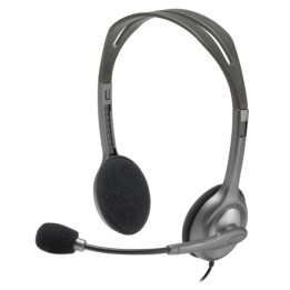 Auriculares LOGITECH H110 981-000271 - Jack 3.5 mm · Cable 180 cm · Micrófono · 2.0 · Negro