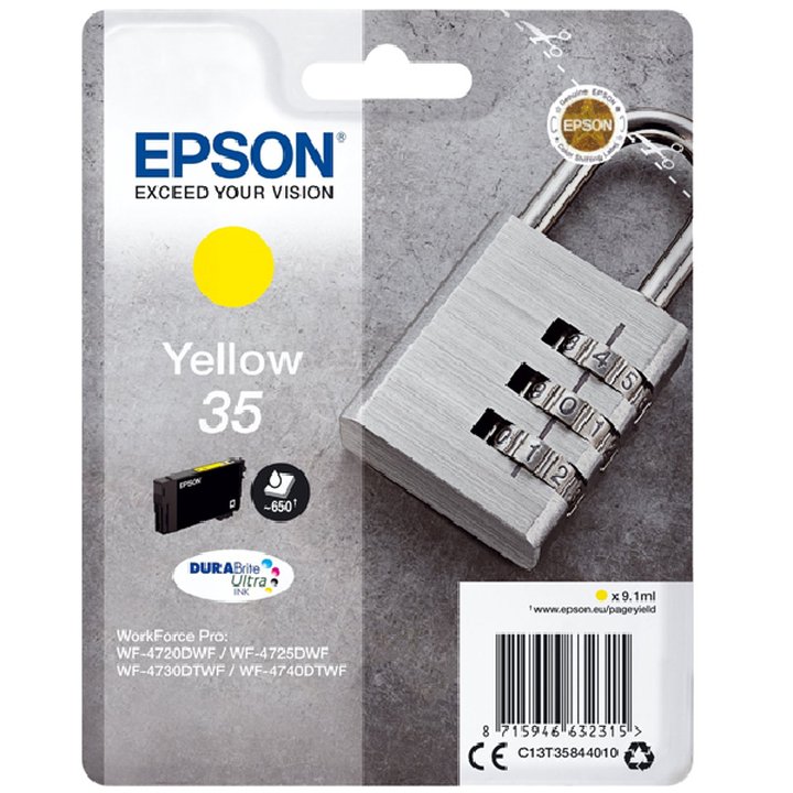 Cartucho Inkjet Original CARTUCHO INKJET ORIGINAL AMARILLO EPSON 35 WF4720   | casadelatinta
