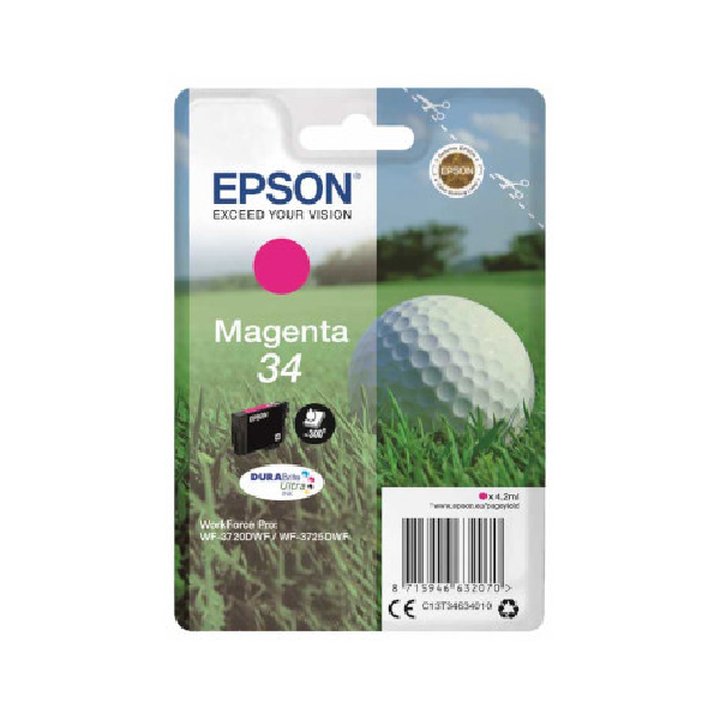 Cartucho Original EPSON 34 Magenta - C13T34634010 | CasadelaTinta