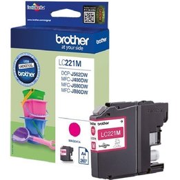Cartucho Inkjet original LC221M brother magenta