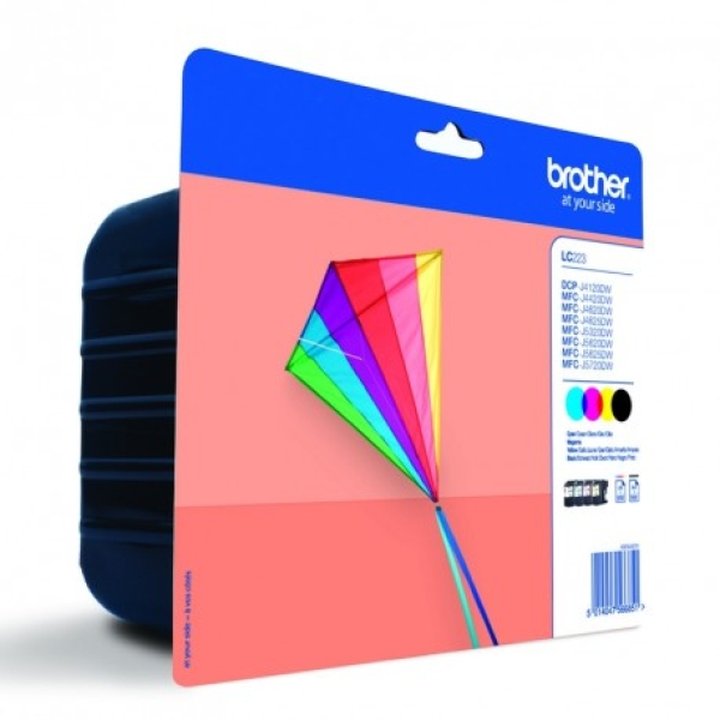 Pack Cartucho Original BROTHER LC223 BK+C+M+Y - LC223VALBP | casadelatinta