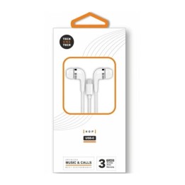 Auriculares con Cable TECH ONE TECH TEC1304 - USB Tipo C · Microfono · Blanco