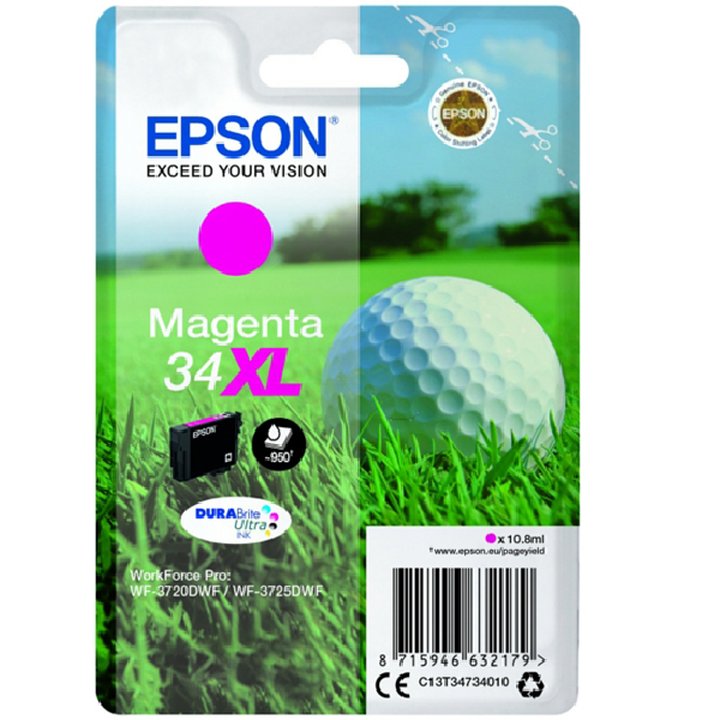 Cartucho Original EPSON 34XL Magenta - C13T34734010 | CasadelaTinta