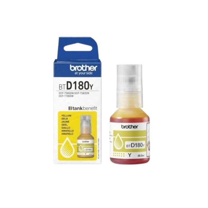Botella Original BROTHER DTD180 Amarillo - BTD180Y | CasadelaTinta
