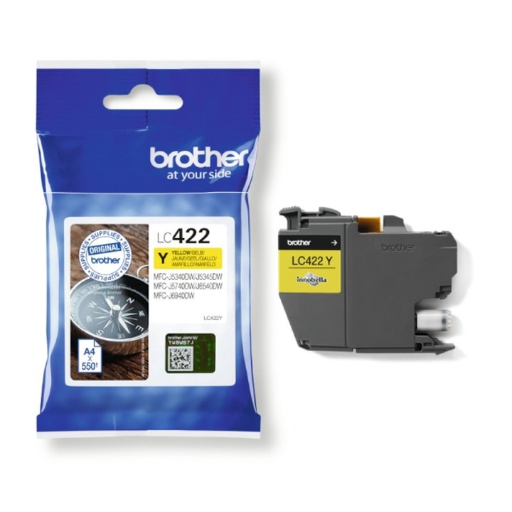 Cartucho Original BROTHER LC422 Amarillo - LC422Y | CasadelaTinta