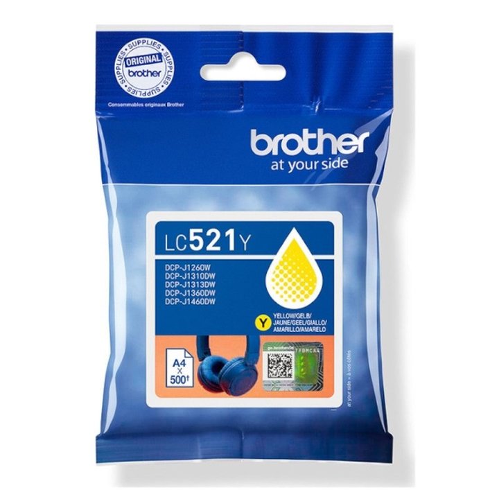 Cartucho  Original BROTHER LC521 Amarillo - LC521Y | CasadelaTinta