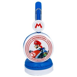 Auriculares Diadema con Cable BLADE Mario Kart Core - 10MW · Jack 3,5mm · 3-7Años · Azul Mario Kart