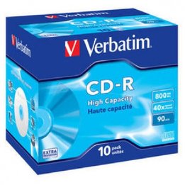 CD-R VERBATIM Datalife 43428 - 800MB · 40X · Tarrina 10 unidades