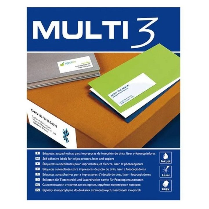 Etiquetas Adhesivas APLI Multi3 04710 | CasadelaTinta
