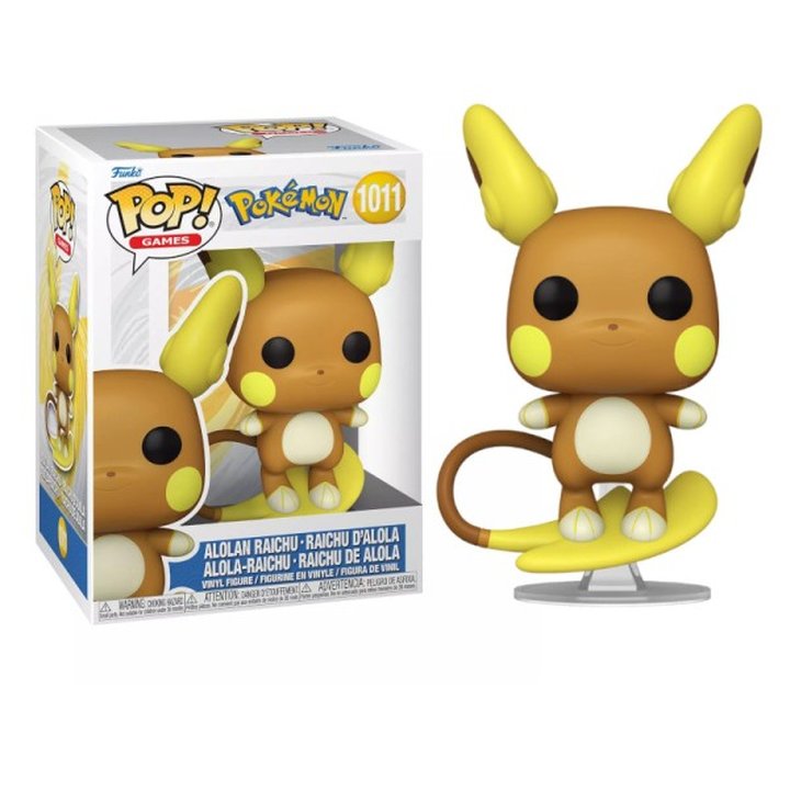 FUNKO POP Alolan Raichu 1011 - Pokémon - 889698858007 | CasadelaTinta