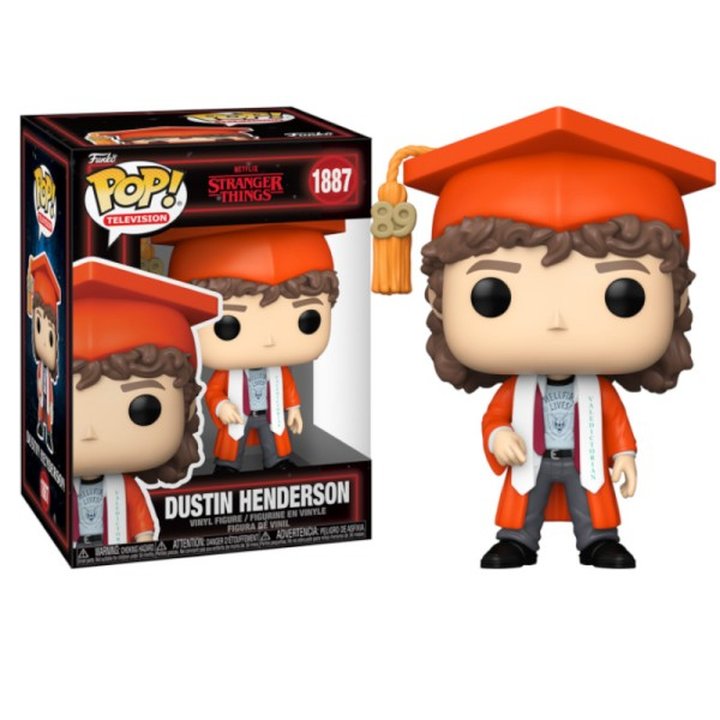 FUNKO POP Dustin Henderson Graduandose 1887 - Stranger Things - 889698943536 | CasadelaTinta