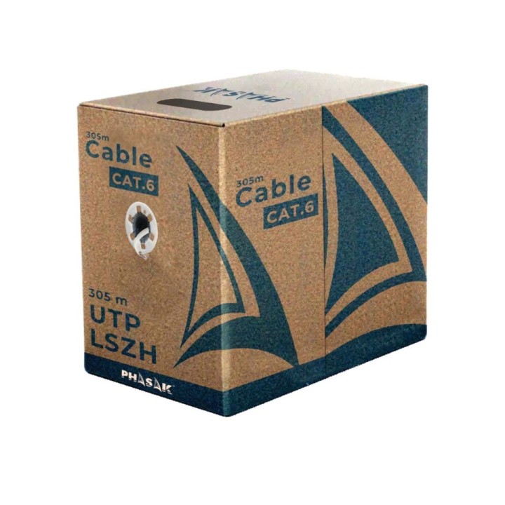 Bobina de Cable de Red RJ45 Cat 6 UTP CCA Sólido LSZH | Mayorista casadelatinta