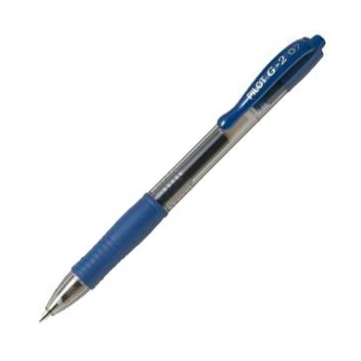 Bolígrafo PILOT BL-G2-7-L - 0,4mm · Azul · 12 Unidades