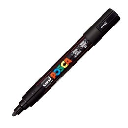 Marcador POSCA PC-5M - 1.8mm · 2.5mm · Negro · 6 Unidades
