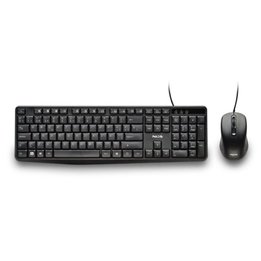 Pack con Cable NGS Cocoa Kit V2 - USB · Teclado y Ratón · Negro