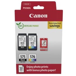 Pack 2 Cartuchos CANON PG575/CL576 BK+C+M+Y - 5438C004